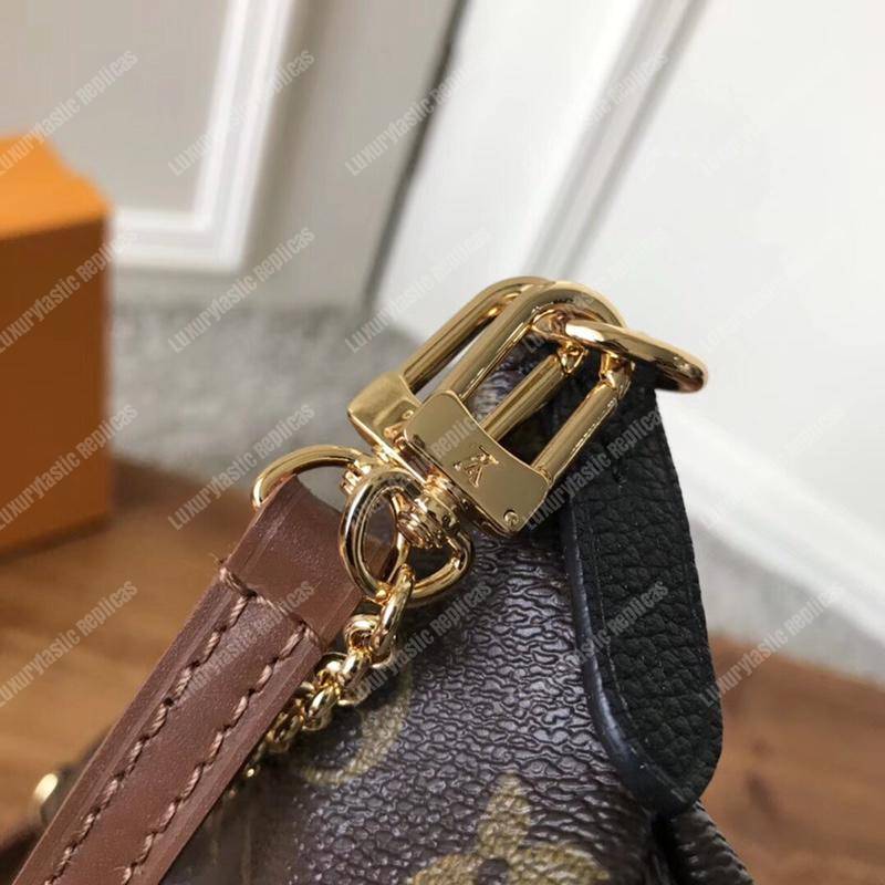 LV Pallas Clutch Bag Monogram Noir