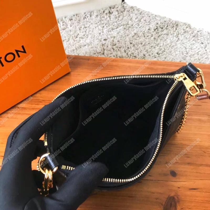 LV Pallas Clutch Bag Monogram Noir