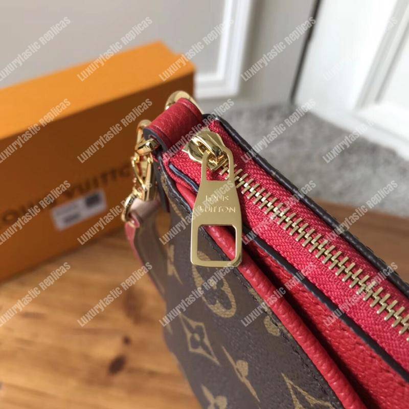 LV Pallas Clutch Bag Monogram Cerise