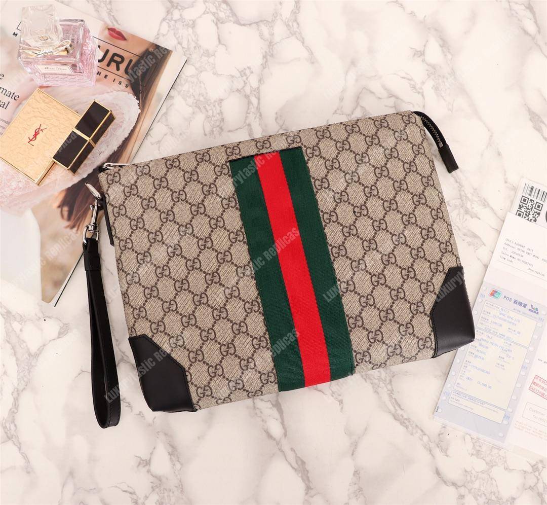 G*u*i gg beige ebony canvas men’s bag