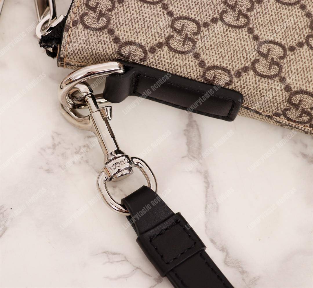G*u*i gg beige ebony canvas men’s bag