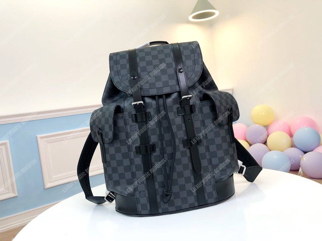 LV Christopher Backpack PM Damier Graphite