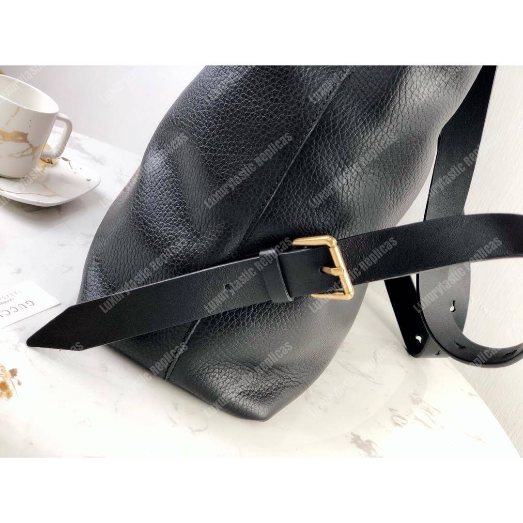 G*u*i kingsnake print leather backpack bag