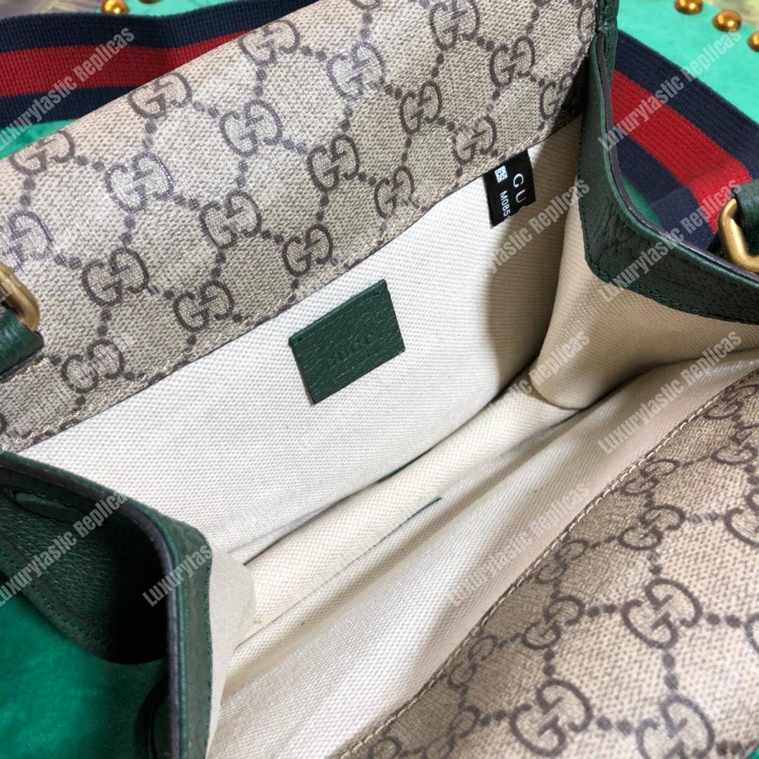 G*u*i neo vintage messenger small bag dark green trim