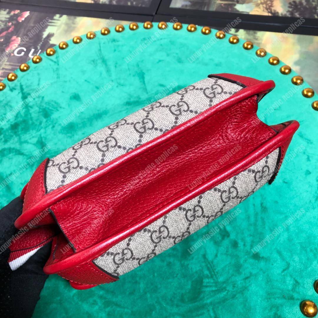 G*u*i neo vintage messenger small bag red trim