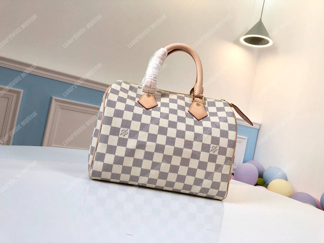 LV Speedy 25 Damier Azur