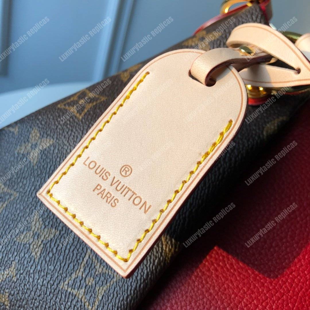 LV V Tote BB Monogram Cerise