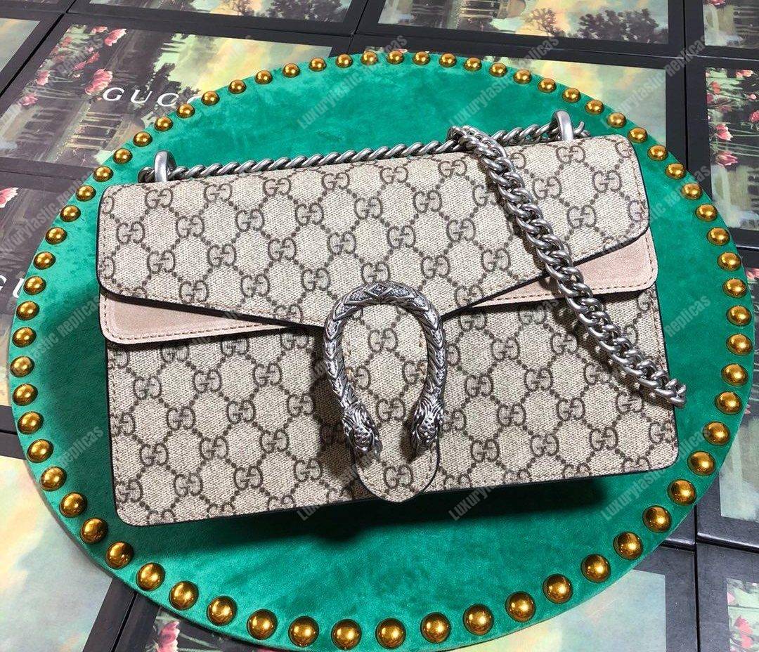 G*u*i dionysus small gg shoulder bag beige white