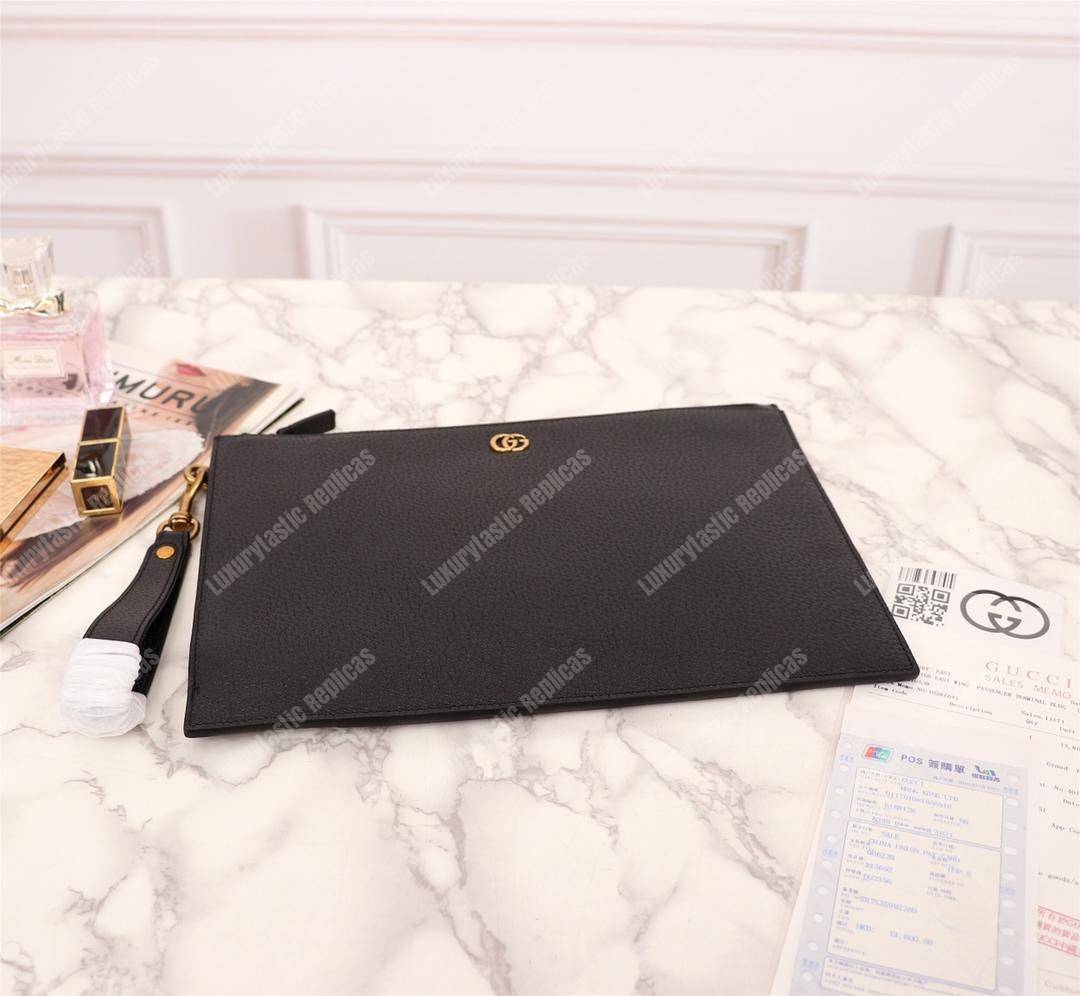 G*u*i animalier leather pouch double g