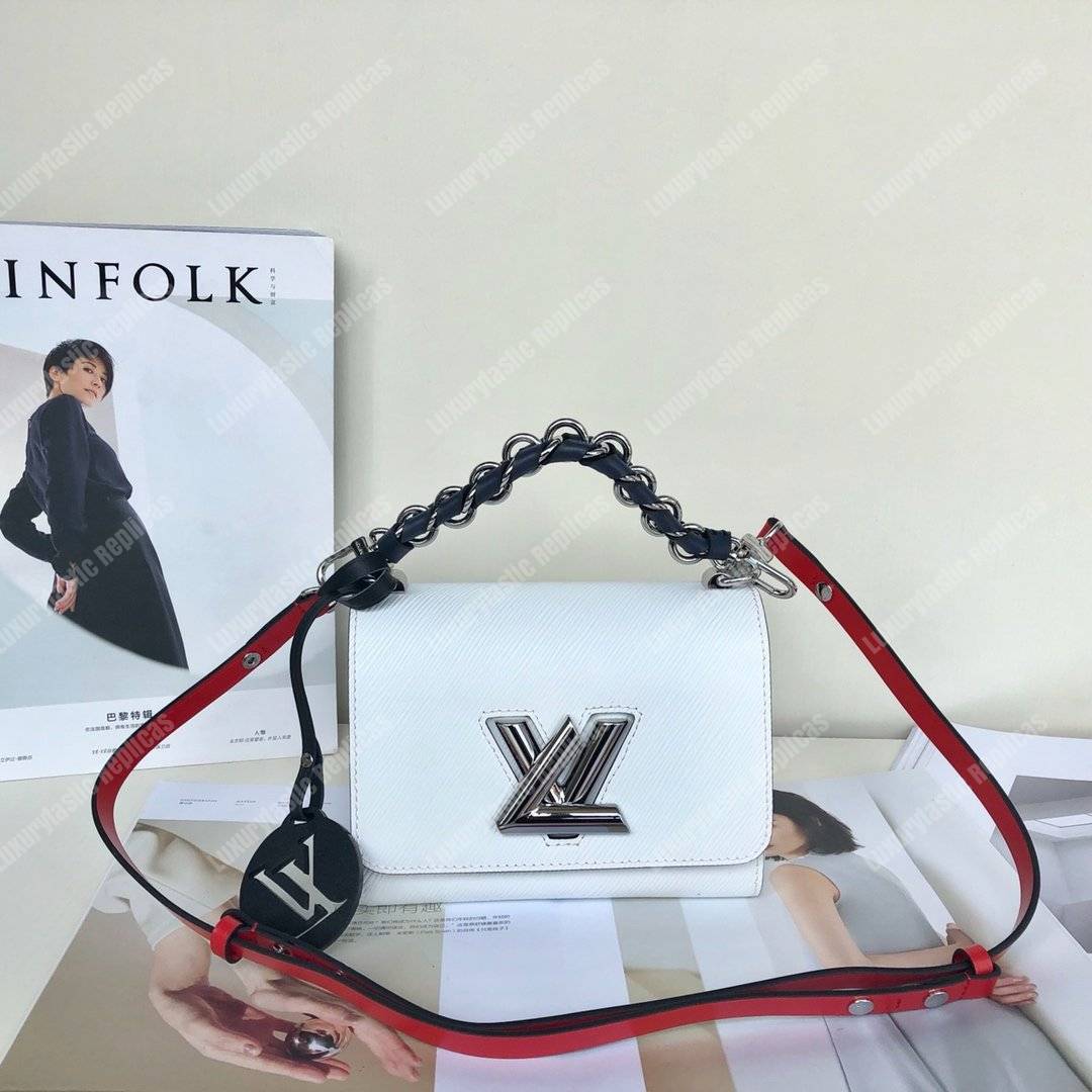 LV Twist PM Epi Leather Blanc