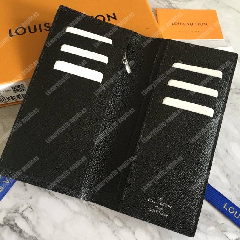 LV Brazza Wallet Damier Graphite Canvas