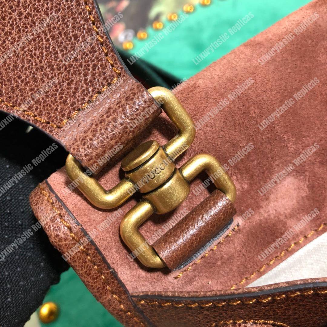 G*u*i neo vintage messenger small bag brown suede