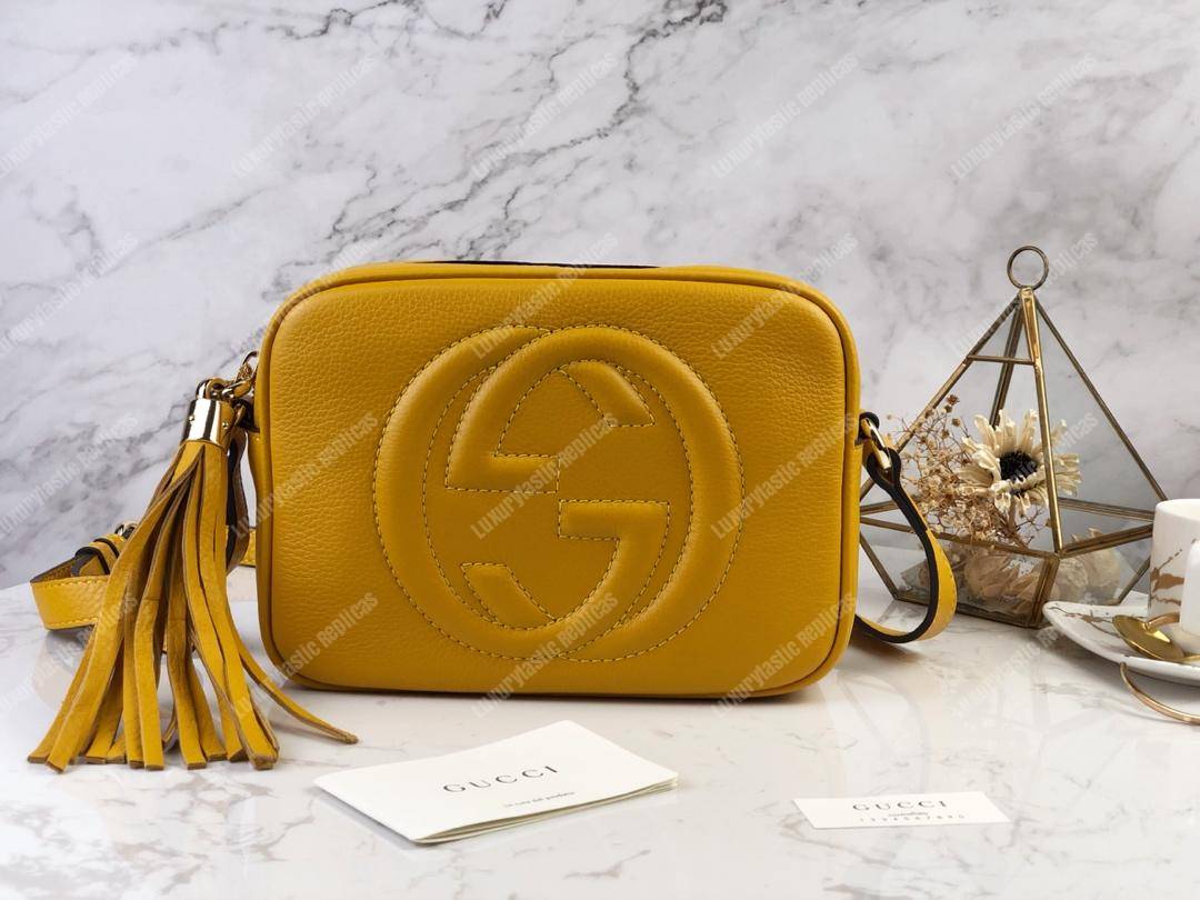 G*u*i soho small leather disco bag yellow