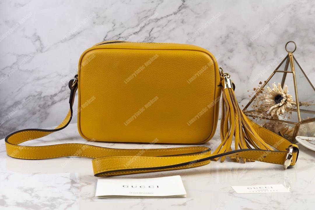 G*u*i soho small leather disco bag yellow