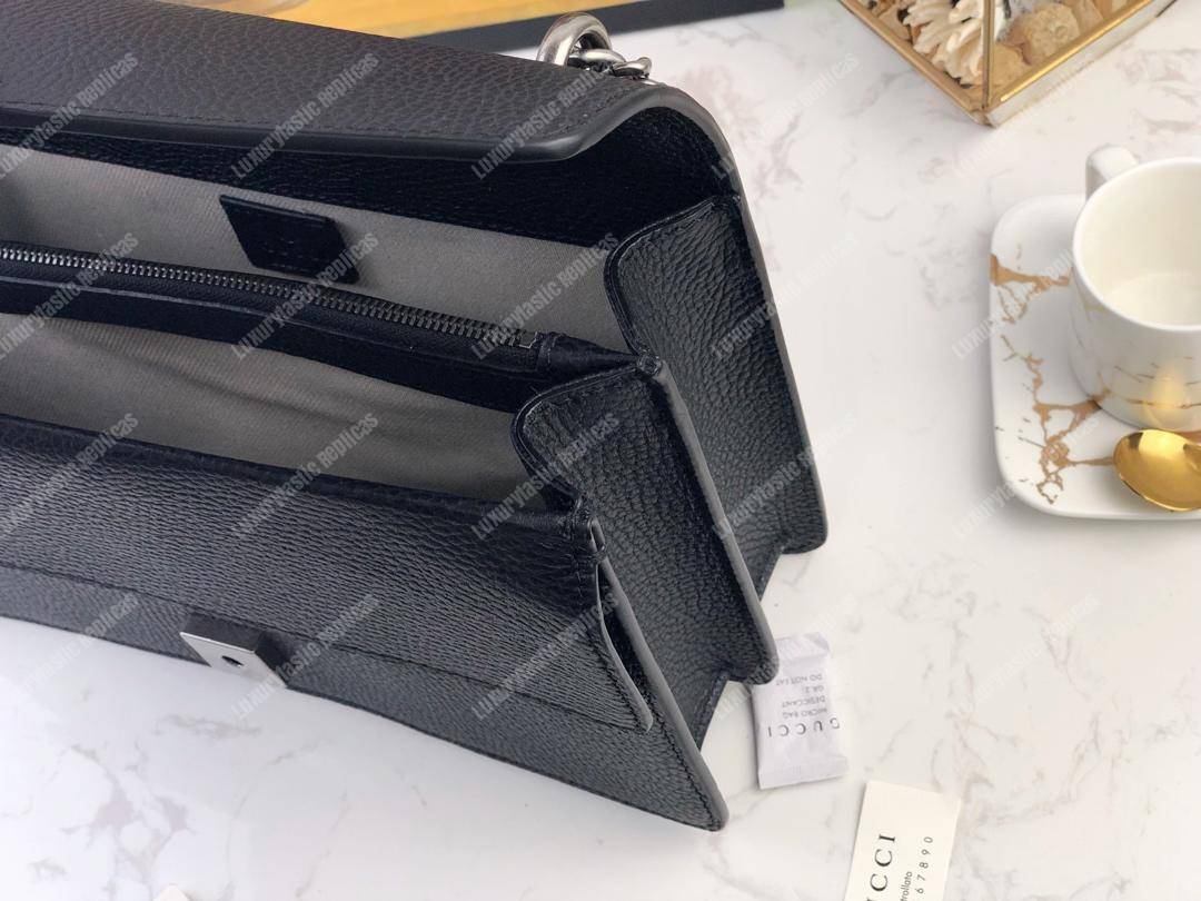 G*u*i dionysus small shoulder bag black leather