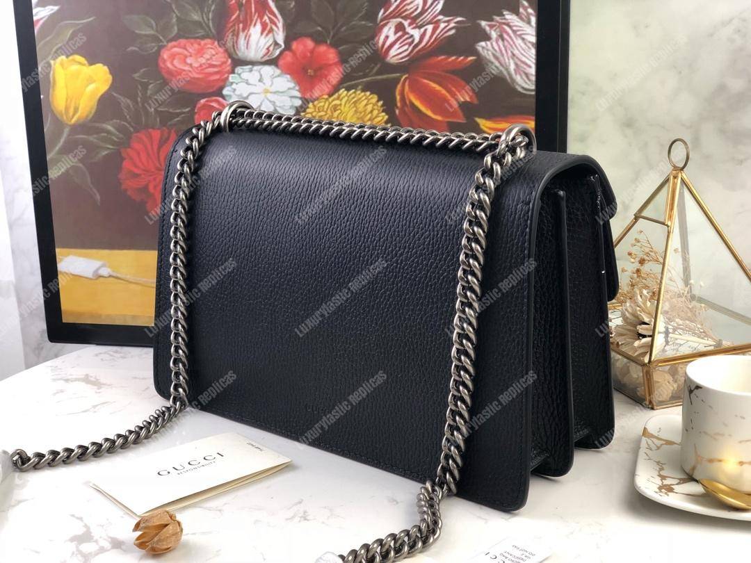 G*u*i dionysus small shoulder bag black leather