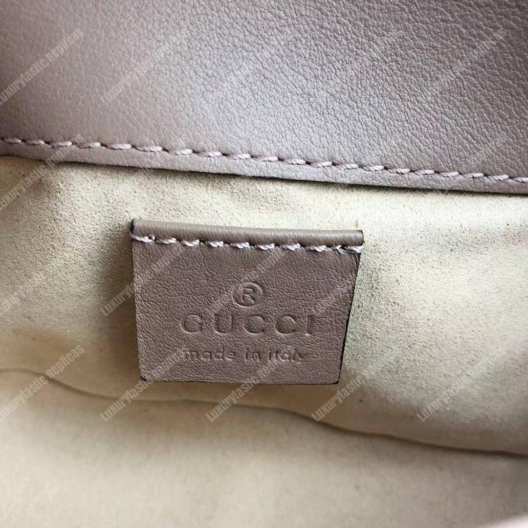 G*u*i gg marmont matelassé super mini bag dusty pink