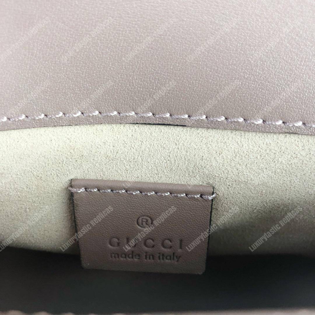 G*u*i gg marmont mini top handle bag dusty pink