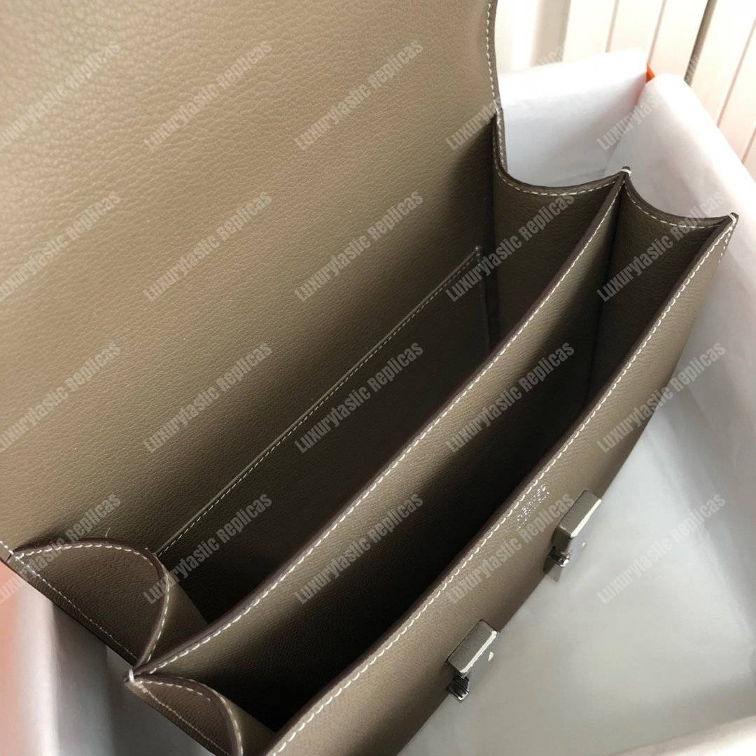 H**mes constance 24 bag epsom taupe palladium-hardware