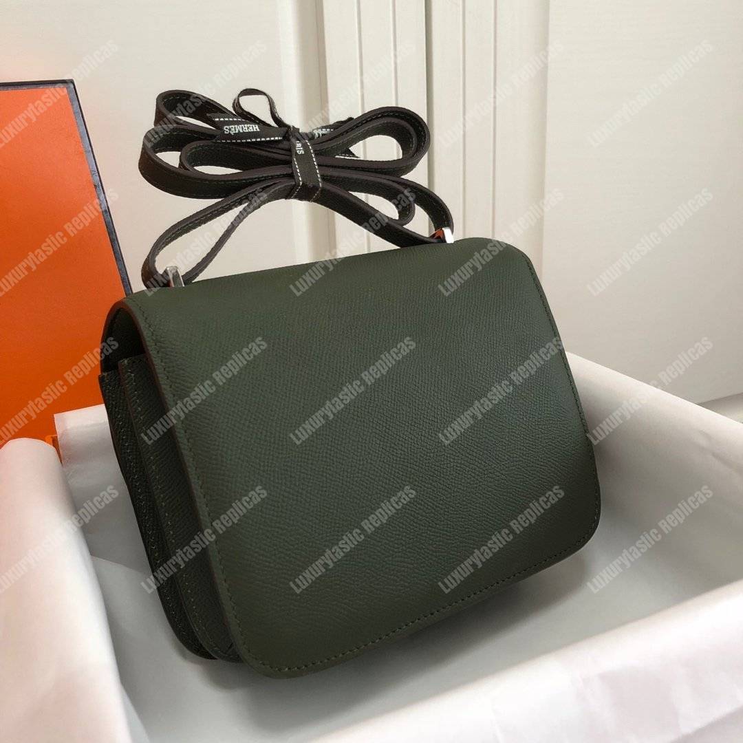 H**mes constance 24 bag epsom vert anglais palladium hardware
