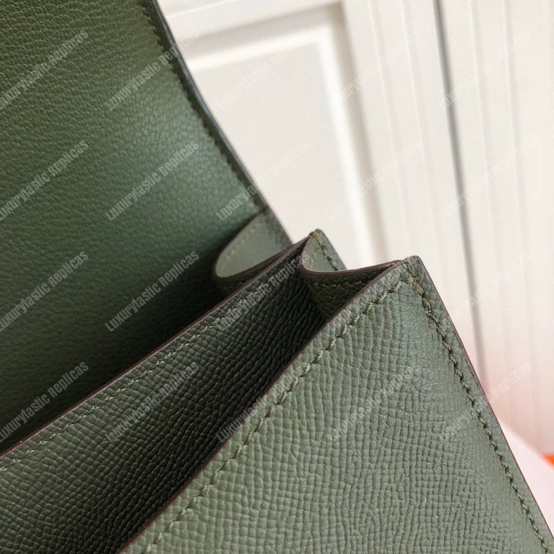 H**mes constance 24 bag epsom vert anglais palladium hardware