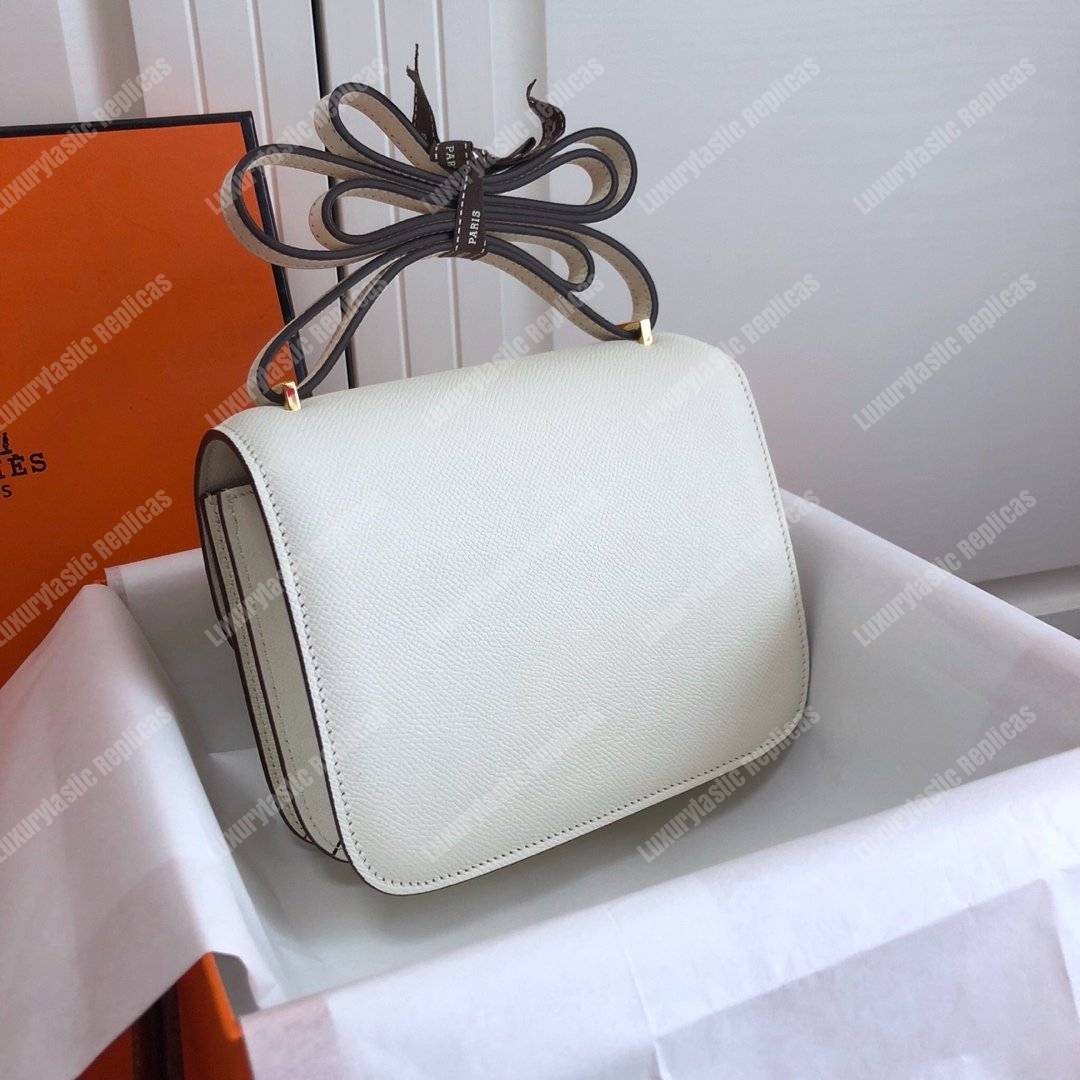 H**mes constance 18 bag epsom gris perle gold hardware