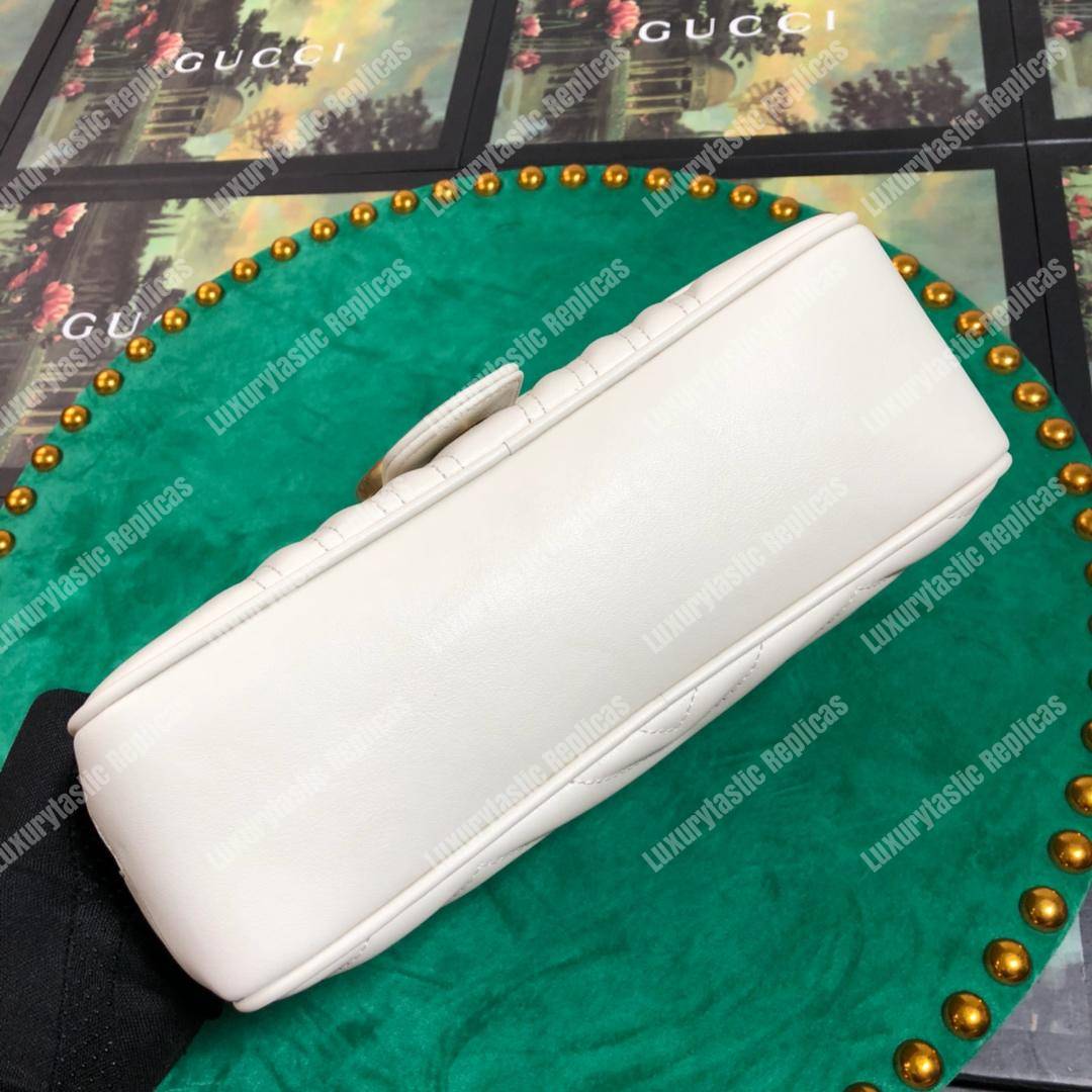 G*u*i gg marmont small shoulder bag white