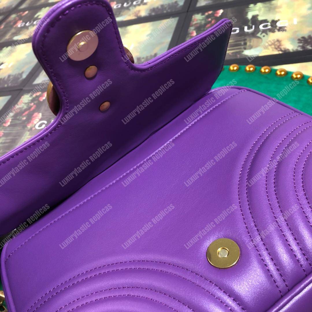 G*u*i gg marmont small shoulder bag purple