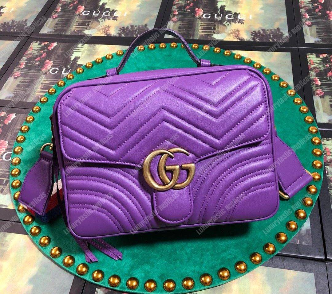 G*u*i gg marmont small shoulder bag purple