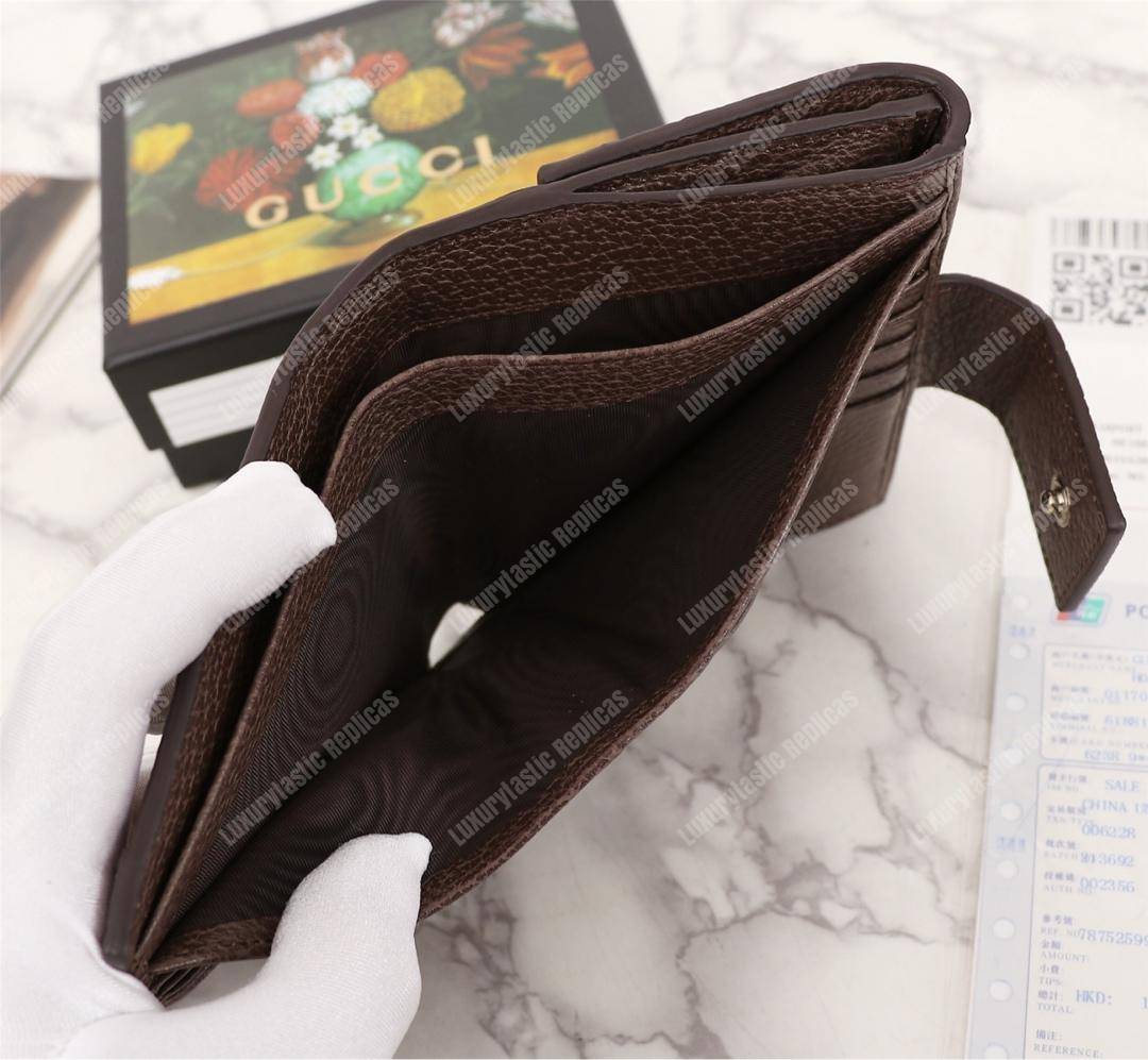 G*u*i ophidia gg french flap wallet