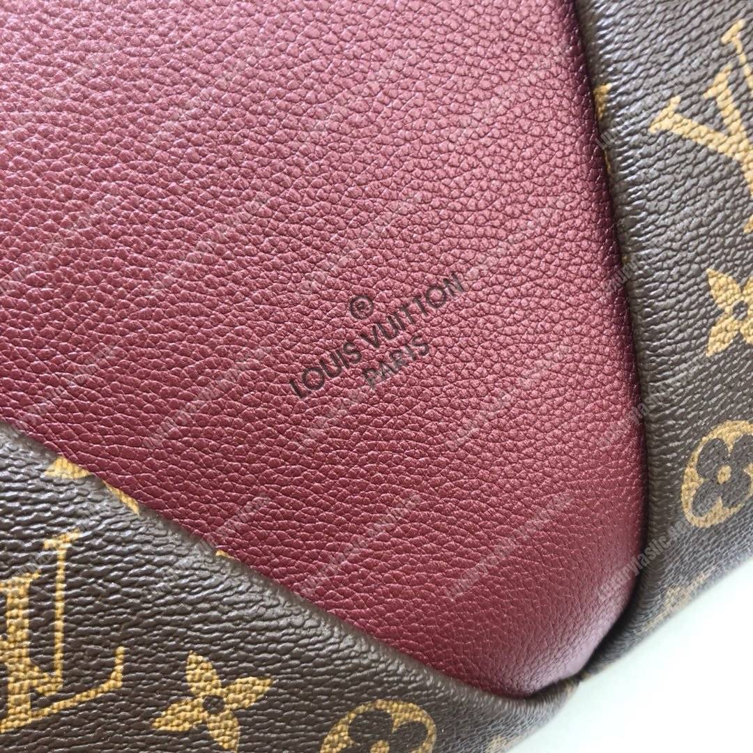 LV V Tote MM Monogram Bordeaux