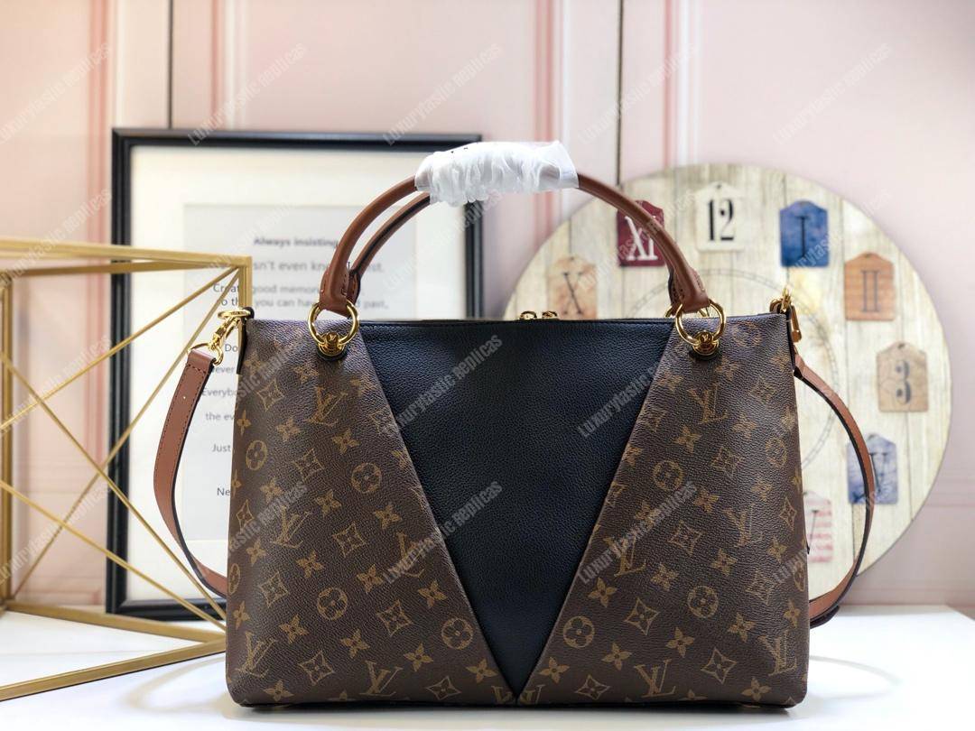 LV V Tote MM Monogram Noir