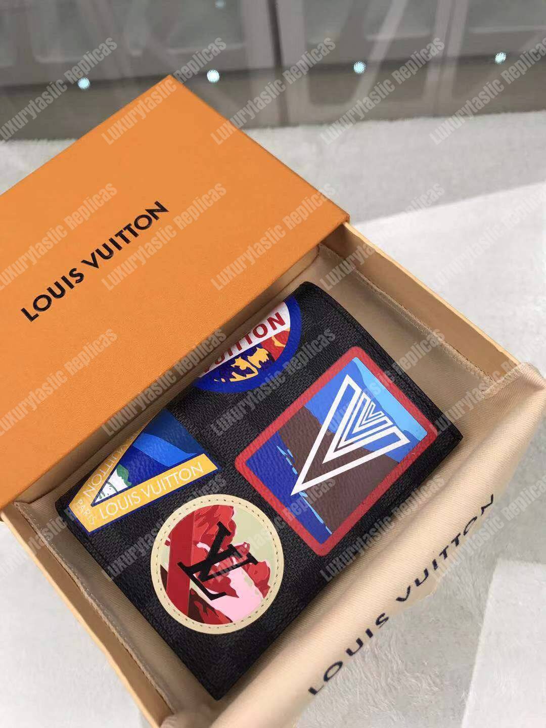 LV Passport Cover Damier Graphite Alps