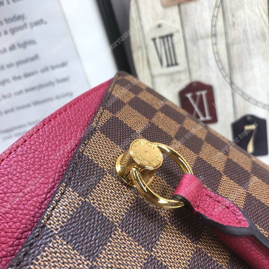LV Riverside Damier Ebene Lie de Vin