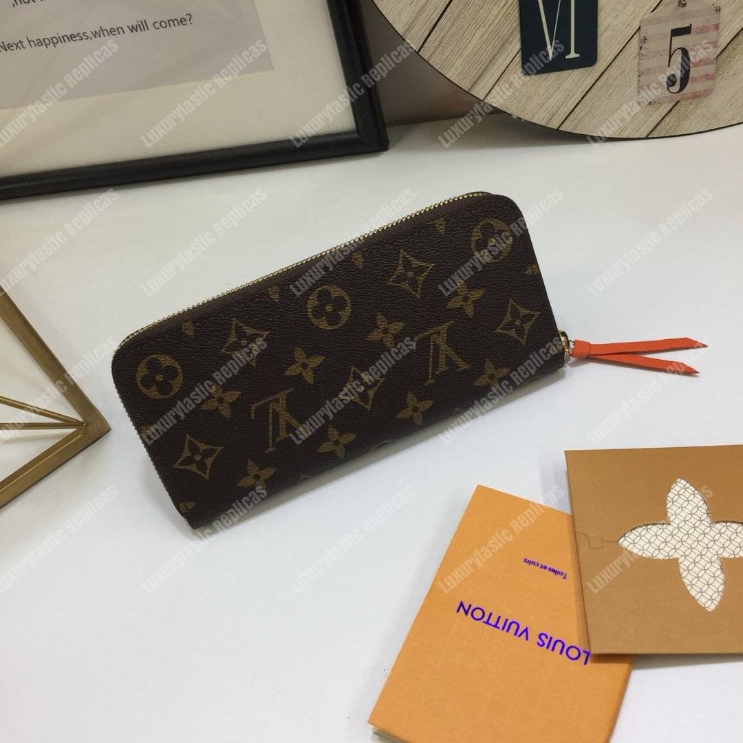 LV Clemence Wallet Monogram Orange