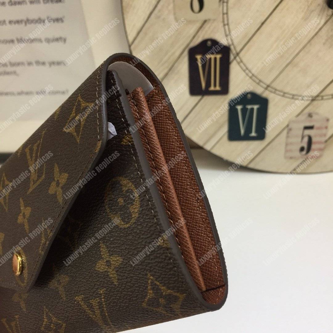LV Sarah Wallet Monogram Brown