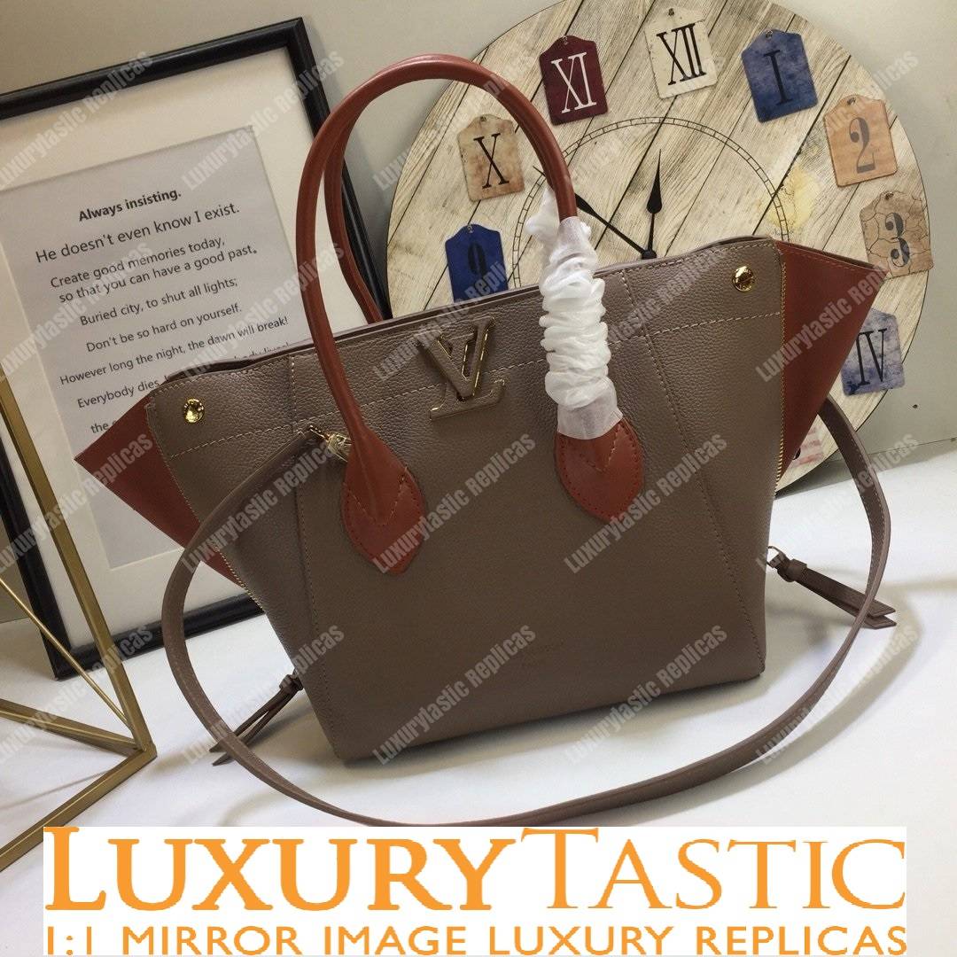 LV Freedom Handbag Taupe