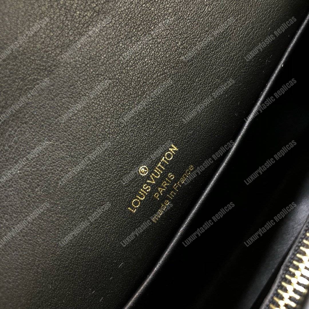 LV Column Clutch Monogram Canvas Black