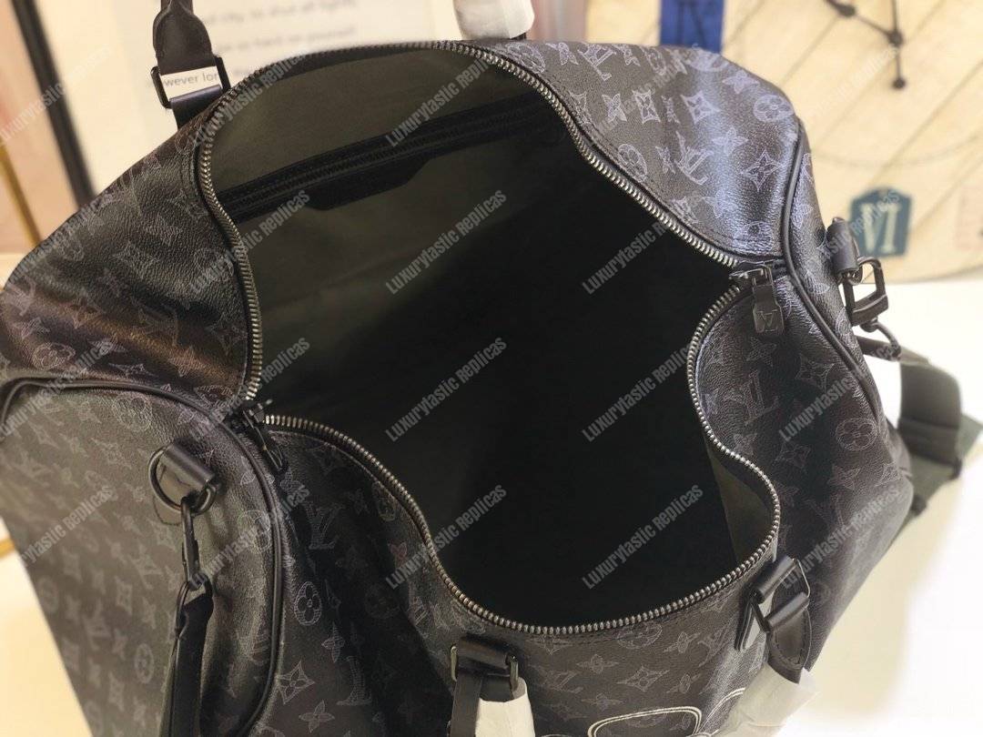 LV Vivienne Keepall Bandouliere 50 Monogram Eclipse