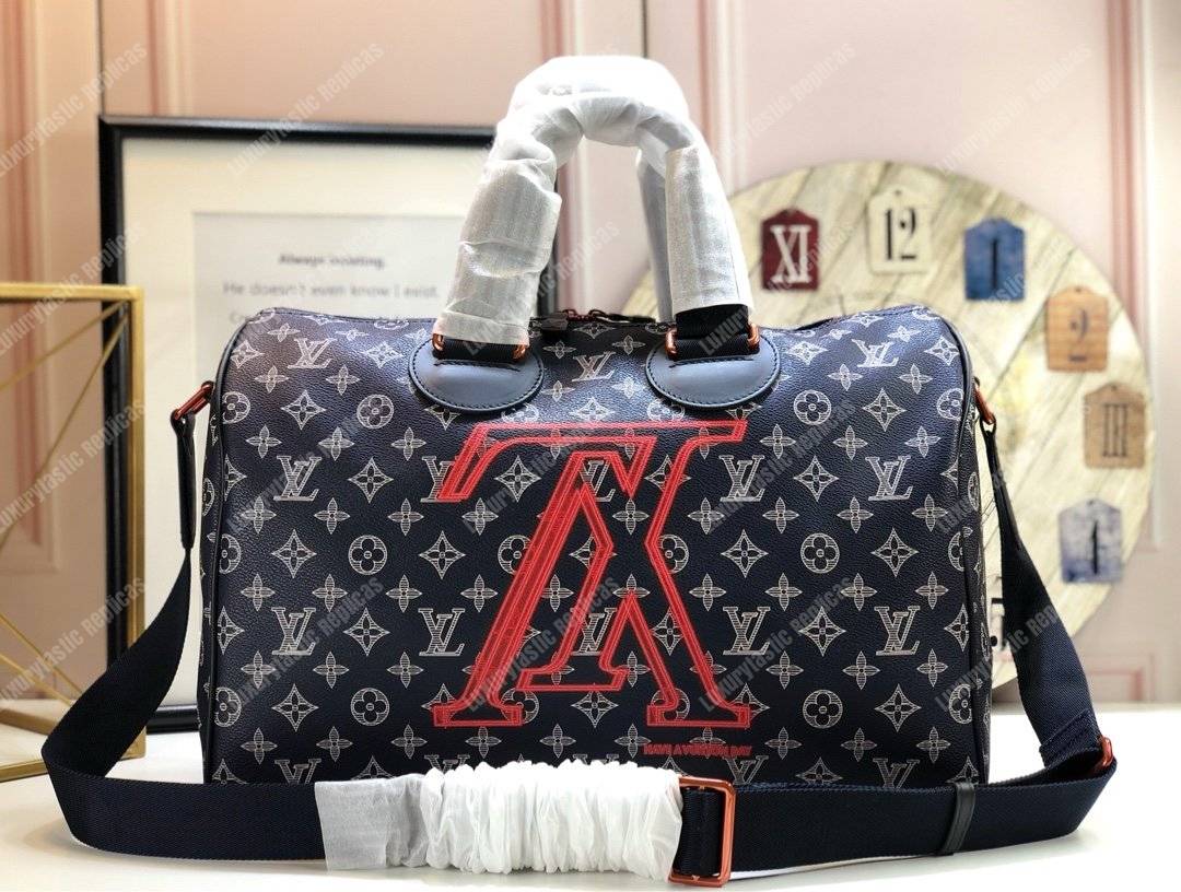 LV Speedy Bandouliere 40 Monogram Upside Down Canvas