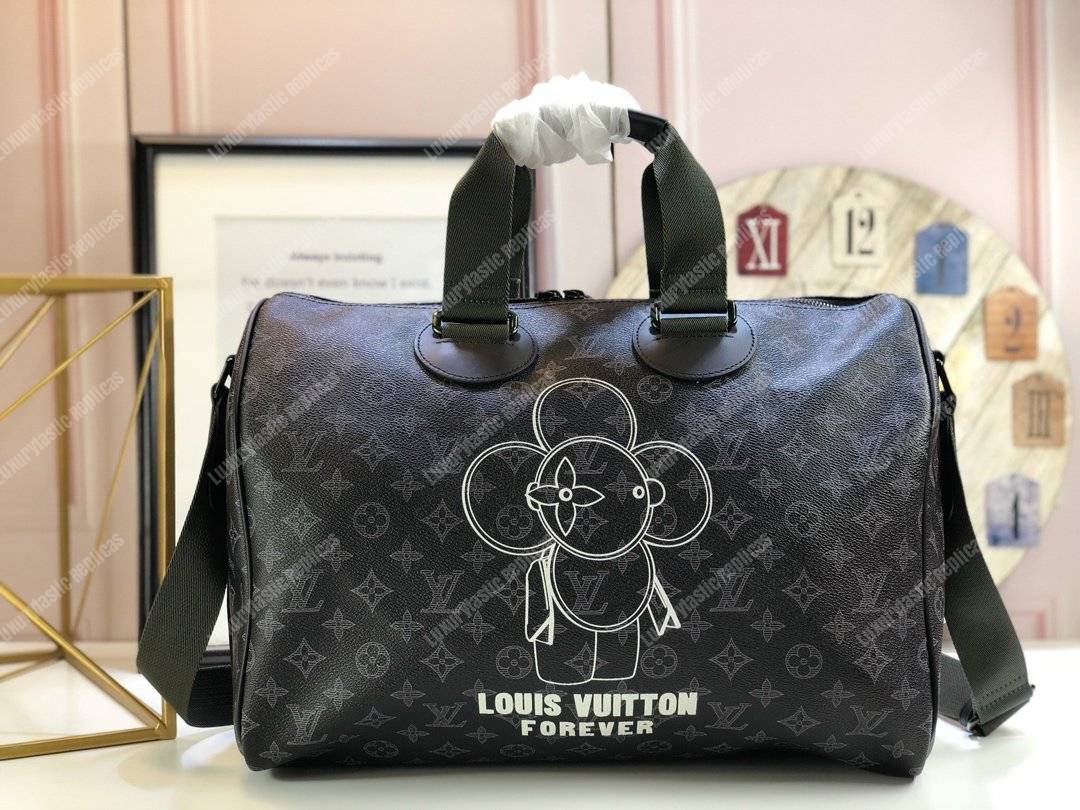 LV Speedy Bandouliere 40 Monogram Eclipse Canvas Vivienne