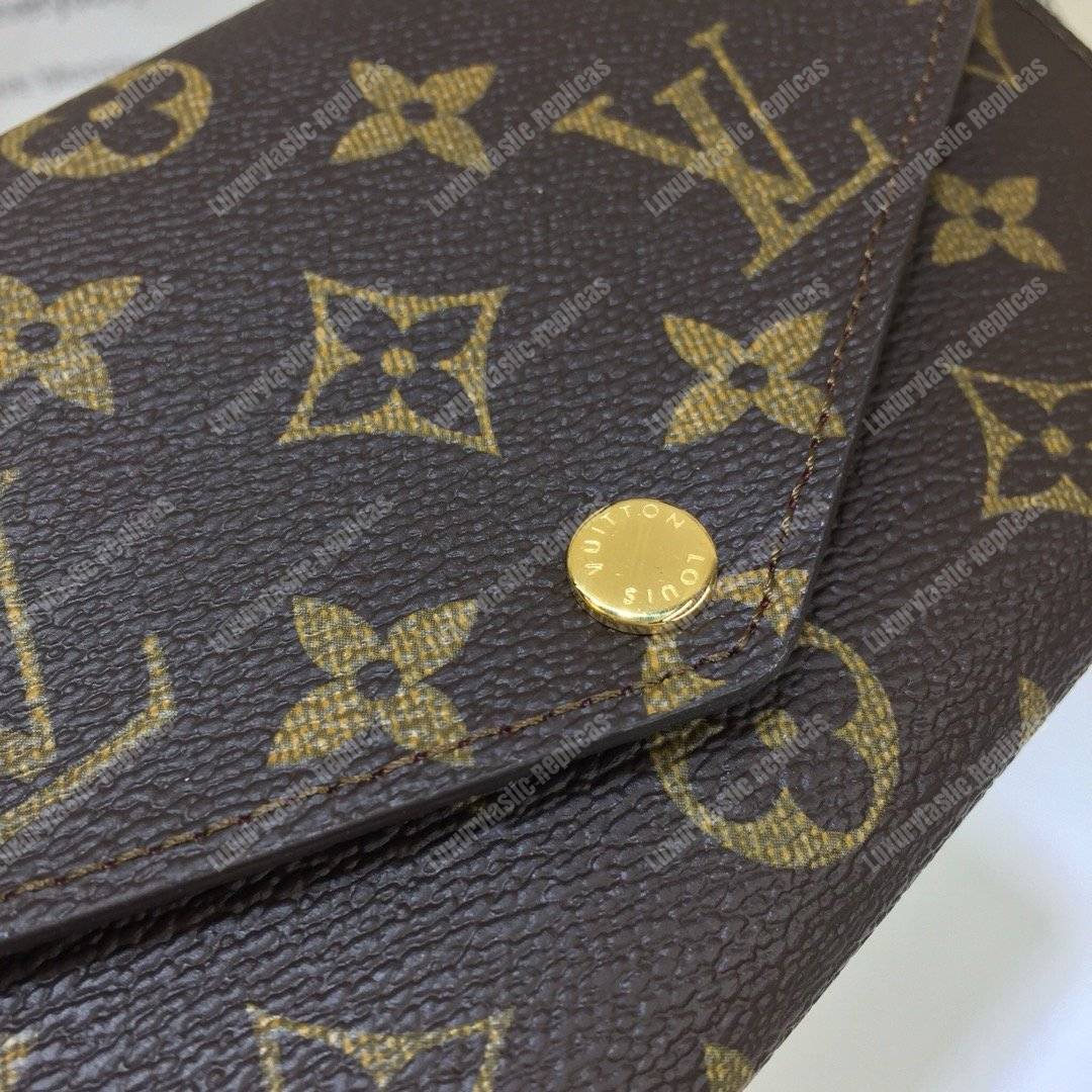 LV Jeanne Wallet Monogram Fuschia