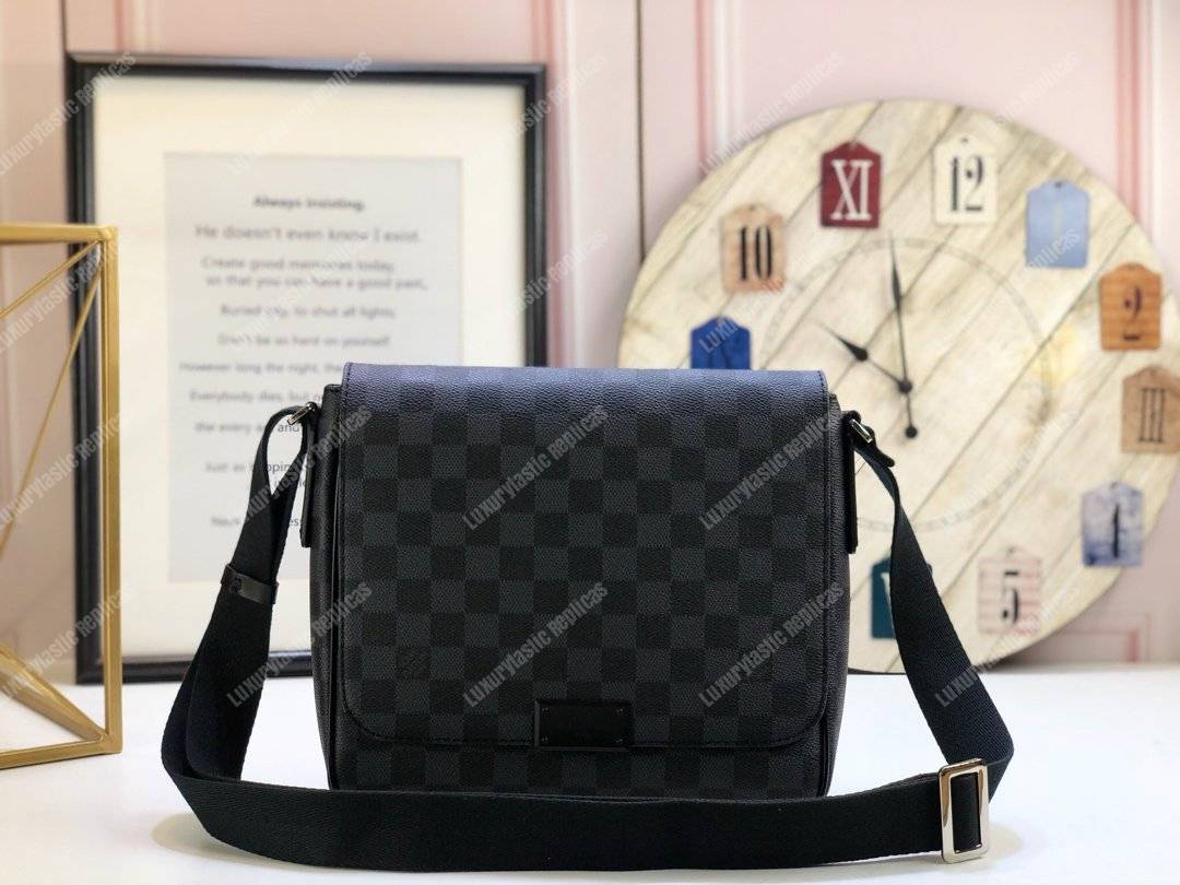 LV District PM Messenger Bag Damier Graphite Canvas