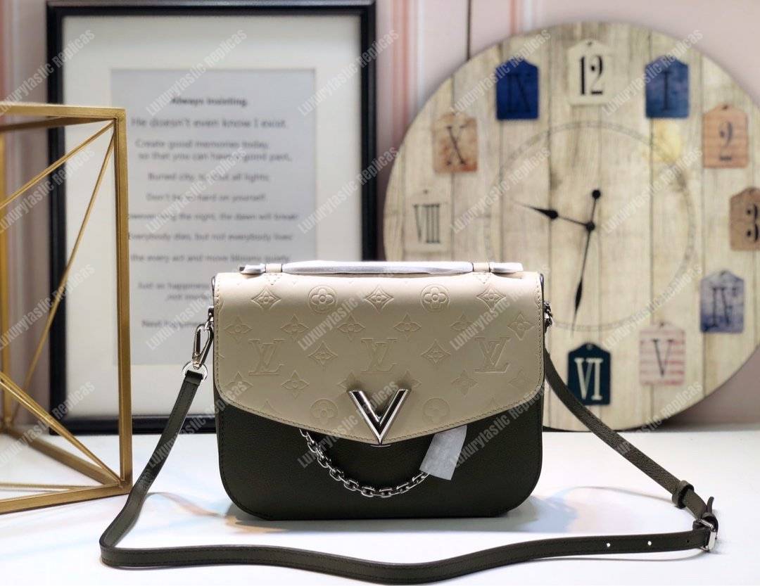 LV Very Messenger Handbag Monogram Kaki Fango