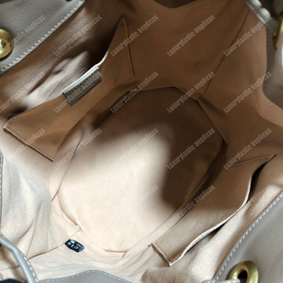 G*u*i gg marmont chevron leather bucket bag dusty pink