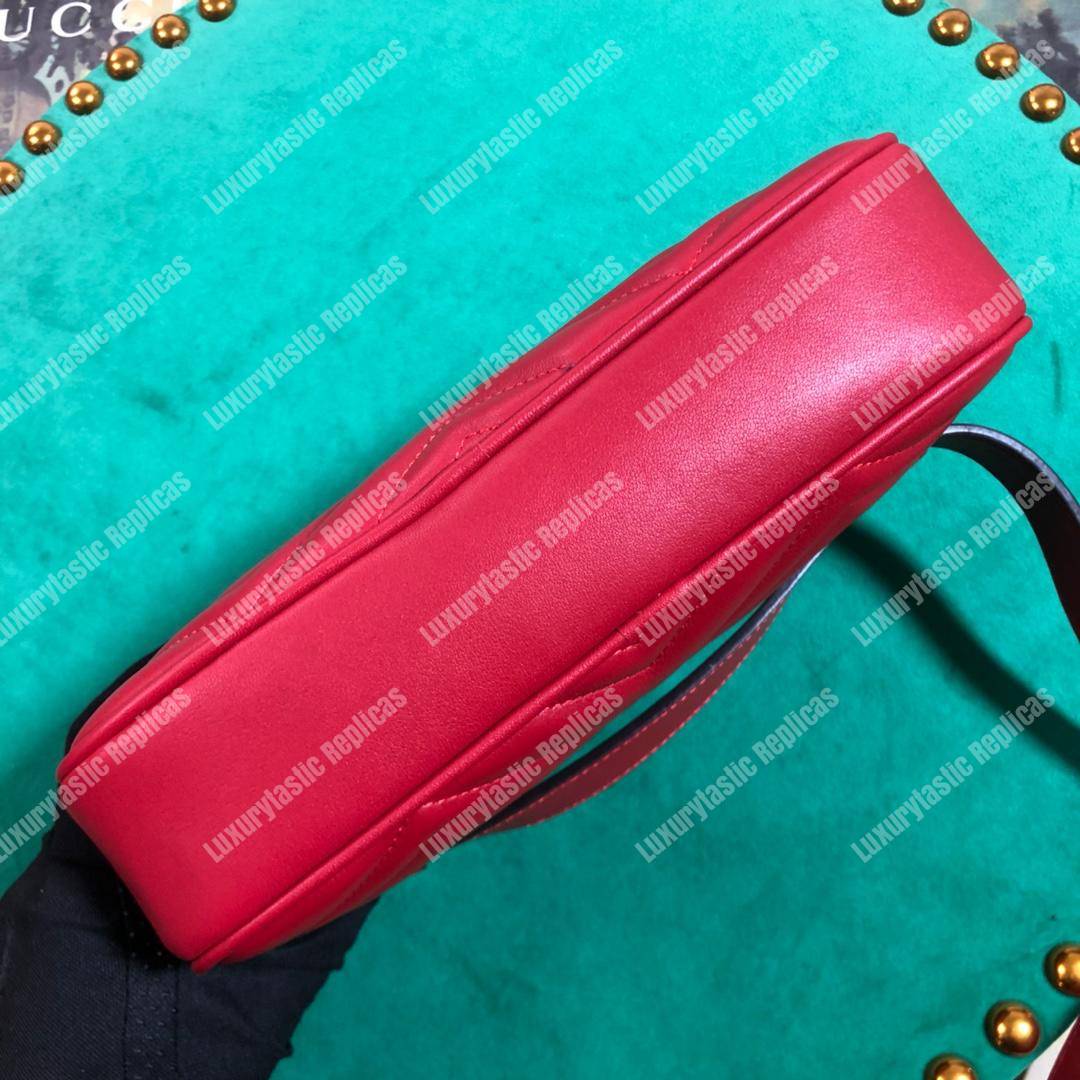 G*u*i gg marmont matelassé leather belt bag pre-fall 2018 red