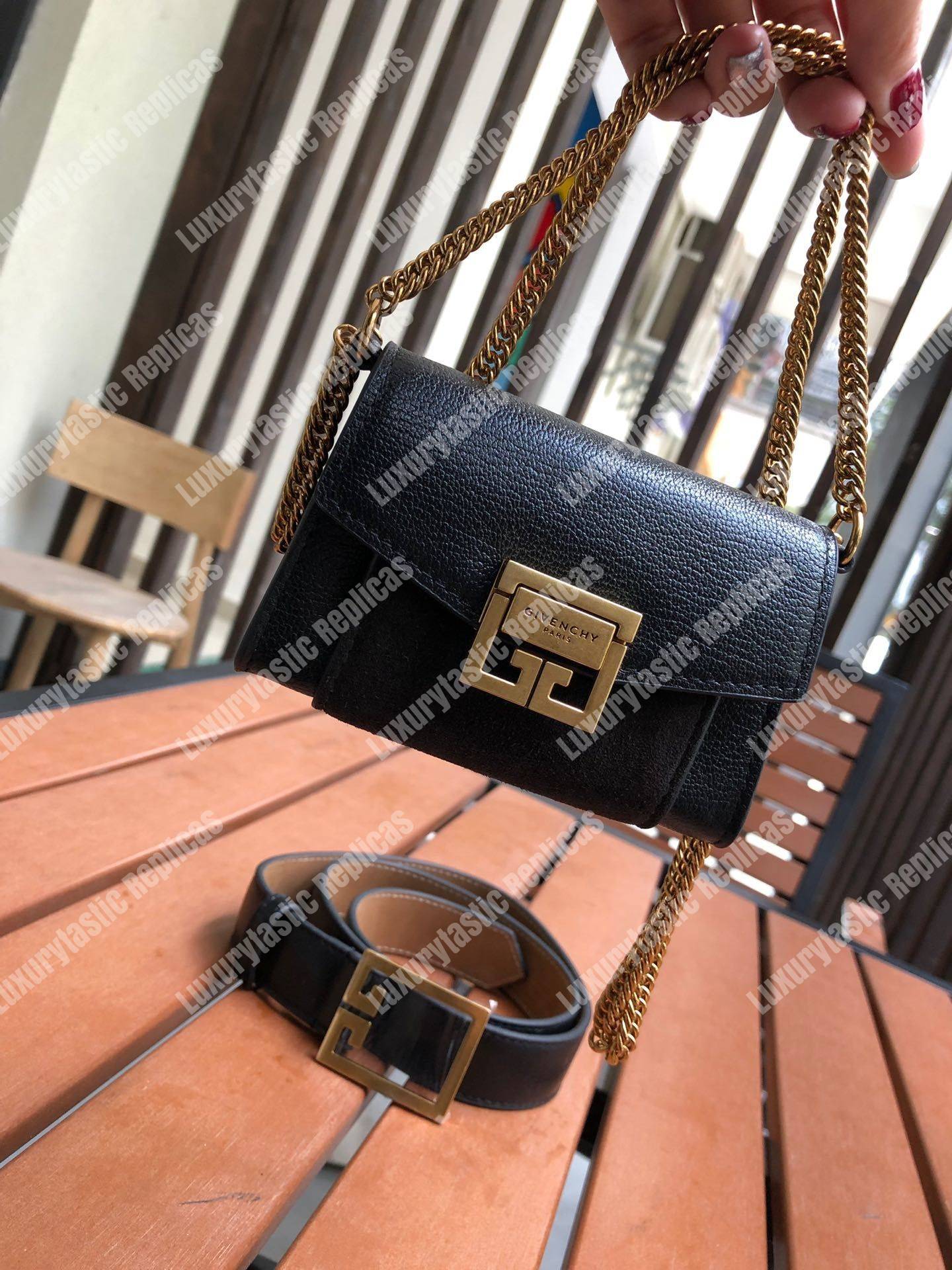 Givenchy GV3 Nano Leather Belt Bag Black