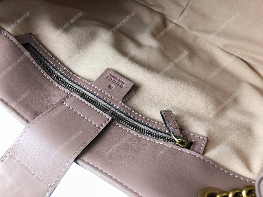 G*u*i gg marmont matelassé shoulder bag dusty pink