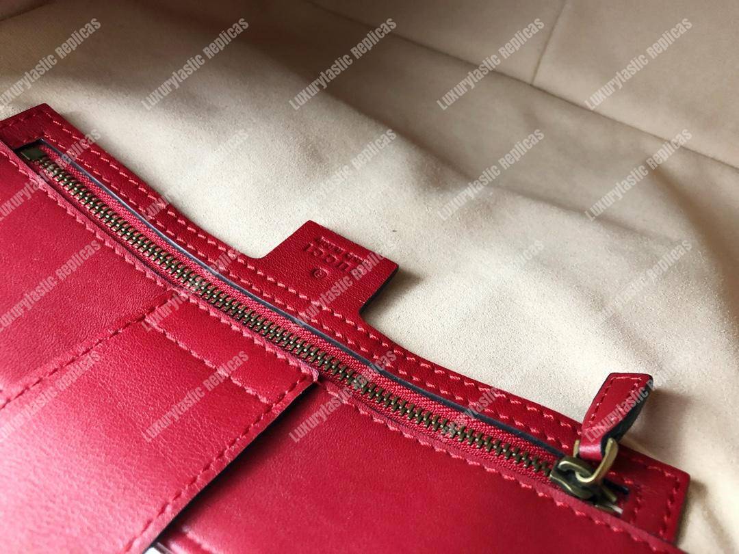 G*u*i gg marmont matelassé shoulder bag red