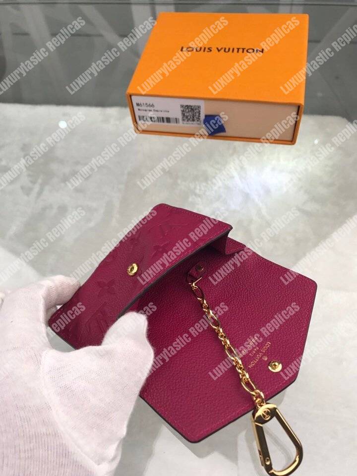 LV Key Pouch Monogram Empreinte Aurore